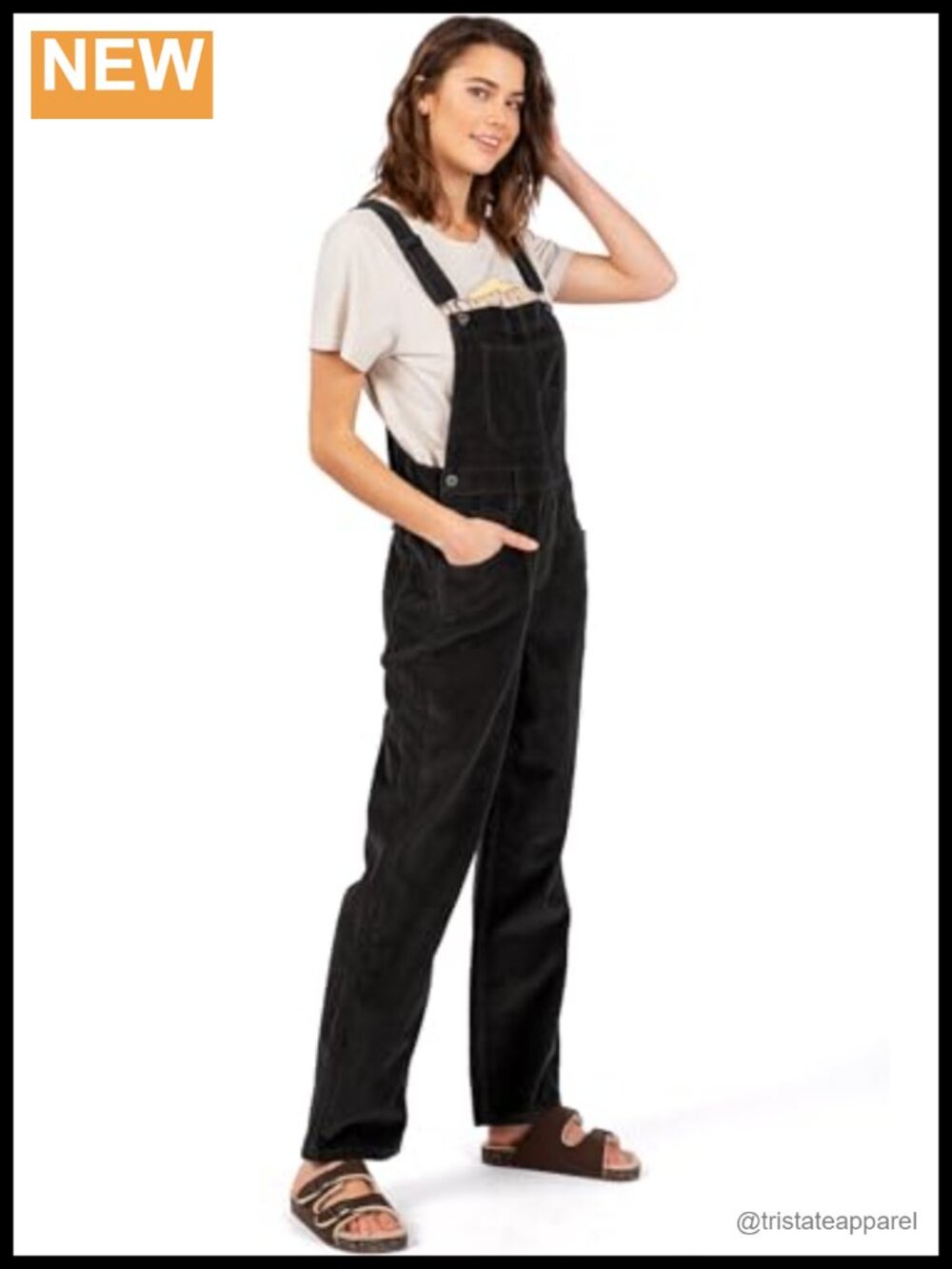 Relaxed Fit Corduroy Overalls Bib Racerback Boyfriend Cord Baggy